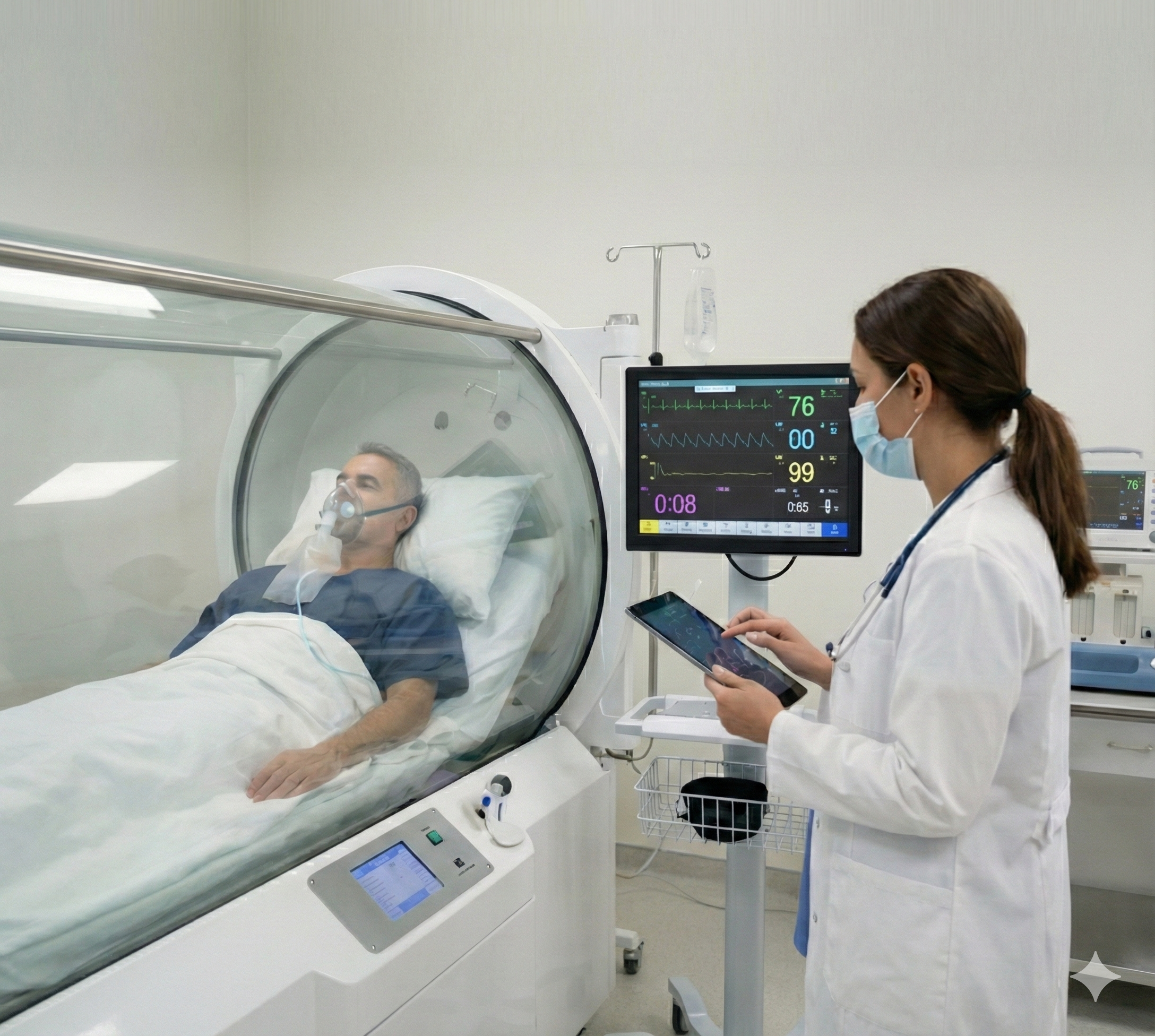 Hyperbaric therapy at NHMI